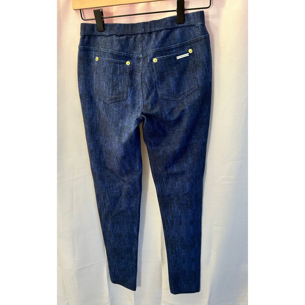 Michael Kors High Rise Denim Leggings Blue Jeggings - Picture 4 of 7